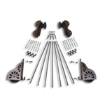 Rolling Hook Hardware Kit - Classic Wheel with Brakes