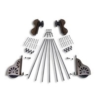 Rolling Hook Hardware Kit - Classic Wheel with Brakes for 20 in. Ladder