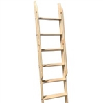 Maple WIDE Ladder - 10 ft. with Integrated Handrails