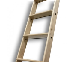 Walnut 20 in. WIDE  Ladder -10 ft., Unassembled, Unfinished