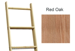 Library Ladder 10' Red Oak, Unassembled, Unfinished
