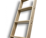African Mahogany 20 in. Wide Ladder - Up to 10 ft.