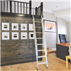 Walnut Loft Ladder up to 10 ft. for 16 in. Wide Ladder for use with Stationary Non-Skid Hardware