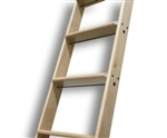 QG.CL8.WA - Walnut Ladder - Up to 8 ft. (Order "In-Stock" for 8 ft.)